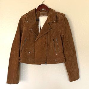 New Blank NYC faux leather jacket detachable fur